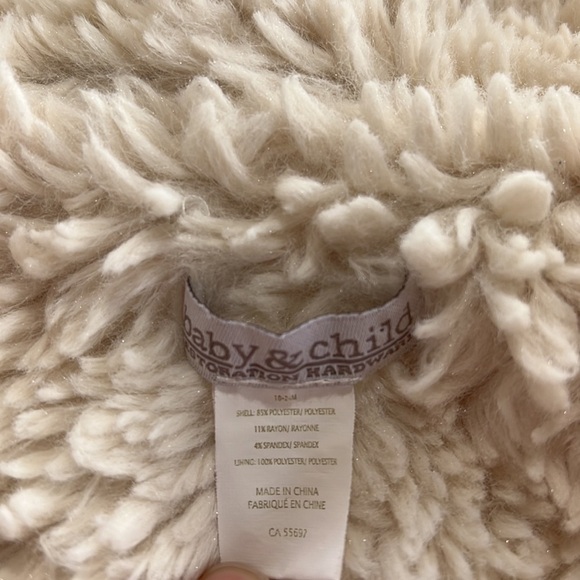 Restoration hardware baby luxe sherpa lilac bath robe - Picture 5 of 6